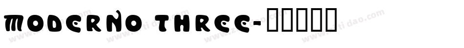Moderno Three字体转换